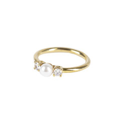 anello goccia oro giallo 18k