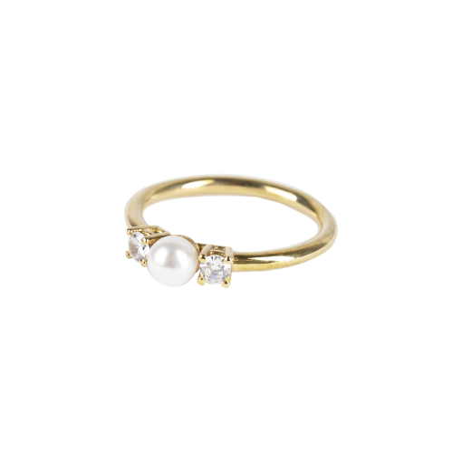 anello goccia oro giallo 18k